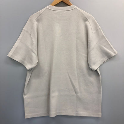 美品◆オーラリー ニット サマーニット Tシャツ 半袖 ウール ポリエステル グレー系 サイズ3 メンズ AURALEE 【AFB34】