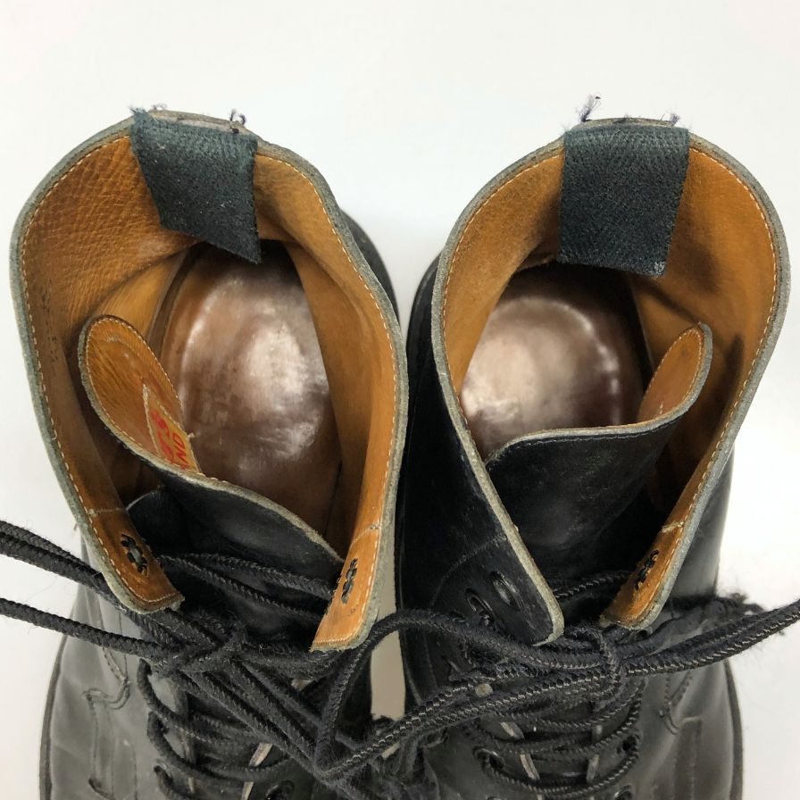 トリッカーズ バーフォード ブラックカーフ ブーツ サイズUK9 旧タグ M5635D Tricker's BURFORD 約27.5cm【AFD5】