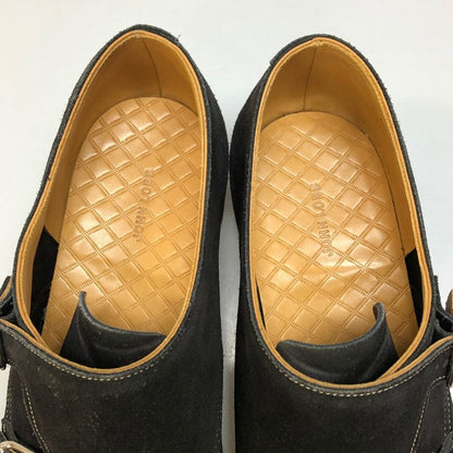 ジョンロブ レザーシューズ ウィリアム ダブルモンク スエード ブラック サイズUK8E JOHN LOBB スエードシューズ 約26.5cm【LA】【中古】