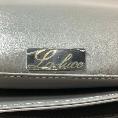 ラ ルーチェ オーストリッチ トップハンドル ハンドバッグ ゴールド金具 レディース グレー La Luce【AFE4】