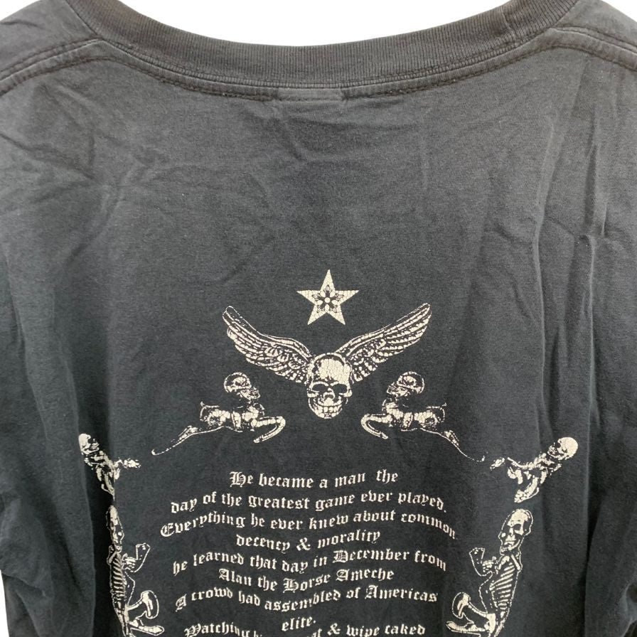 中古◆クロムハーツ Tシャツ スカル柄 ブラック メンズ サイズS CHROME HEARTS 【AFB34】