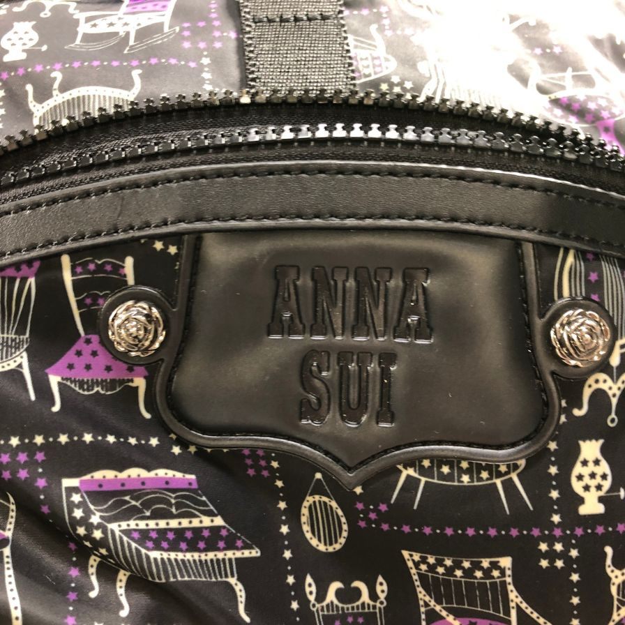 アナスイ リュック 総柄 ナイロン  Anna Sui【AFE11】