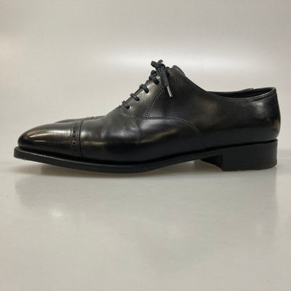 ジョンロブ レザーシューズ フィリップ2 パンチドキャップトゥ カーフ 7000ラスト ブラック メンズ サイズUK6E JOHN LOBB Philip II ビジネスシューズ 約25.0cm【LA】【中古】
