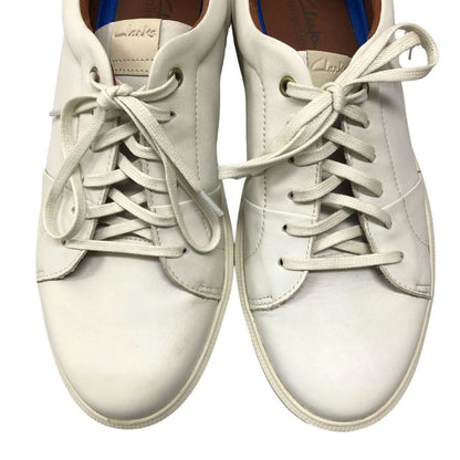 クラークス レザー スニーカー ホワイト サイズ27.0cm メンズ Clarks 約27.0cm【AFC7】