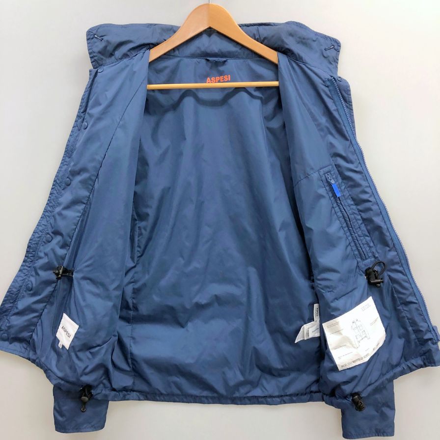 中古◆アスペジ ジャケット MINIFIELD VENT M65 ミリタリー ナイロン メンズ ブルー サイズ XS ASPESI 【AFB37】