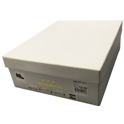 新宿屋 スニーカー 3280 ヒール レザー オーストリッチ カンパリ レディース サイズ24.5 shinjukuya 約24.5cm【7-10】