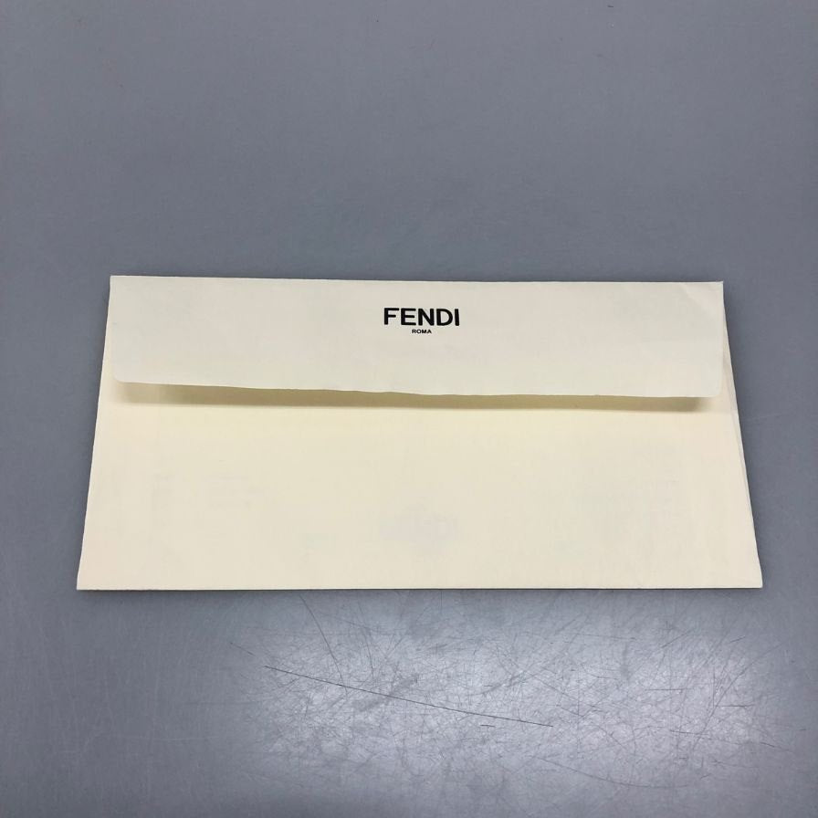 フェンディ FFスクエアクッション 総柄 ベージュ カシミヤ レディース 7AC043 FENDI【AFI28】【中古】