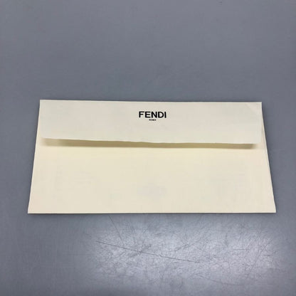 フェンディ FFスクエアクッション 総柄 ベージュ カシミヤ レディース 7AC043 FENDI【AFI28】【中古】