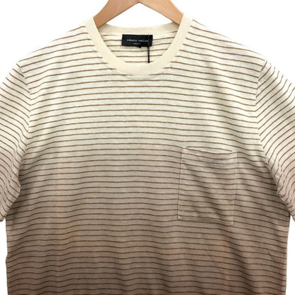 中古◆ロベルトコリーナ クルーネック Tシャツ ブラウングラデ メンズ 48サイズ Roberto Collina 【AFB45】