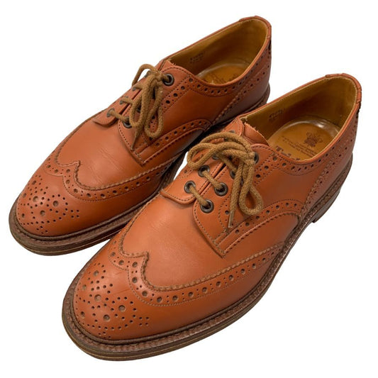 トリッカーズ レザーシューズ カントリー ウイングチップ バートン M5633 メンズ サイズ9.5 ブラウン Tricker’s BOURTON ビジネスシューズ 約28.0cm【LA】【中古】