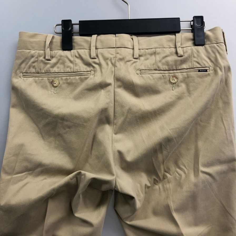 ポロ ラルフローレン チノパン スリムフィット コットン メンズ ベージュ サイズ30/32 POLO RALPH LAUREN 【AFB19】