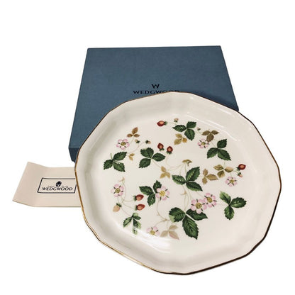 ウェッジウッド 大判プレート 大皿 ワイルドストロベリー 27cmI ボーンチャイナ 総柄 WEDGWOOD【AFI28】【中古】