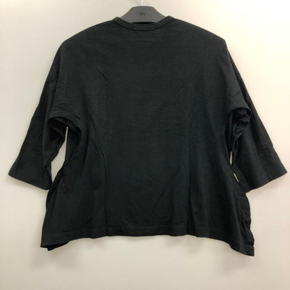 中古◆コムデギャルソン レディース 七分袖 カットソー GS-T019 AD2016 日本製 サイズXS ブラック COMME des GARCONS 【AFB38】