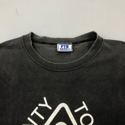 中古◆プレンティ タフ スポーツ Tシャツ 90年代 USA製 ヴィンテージ ブラック メンズ サイズL PLENTY TOUGH SPORT 【AFB39】