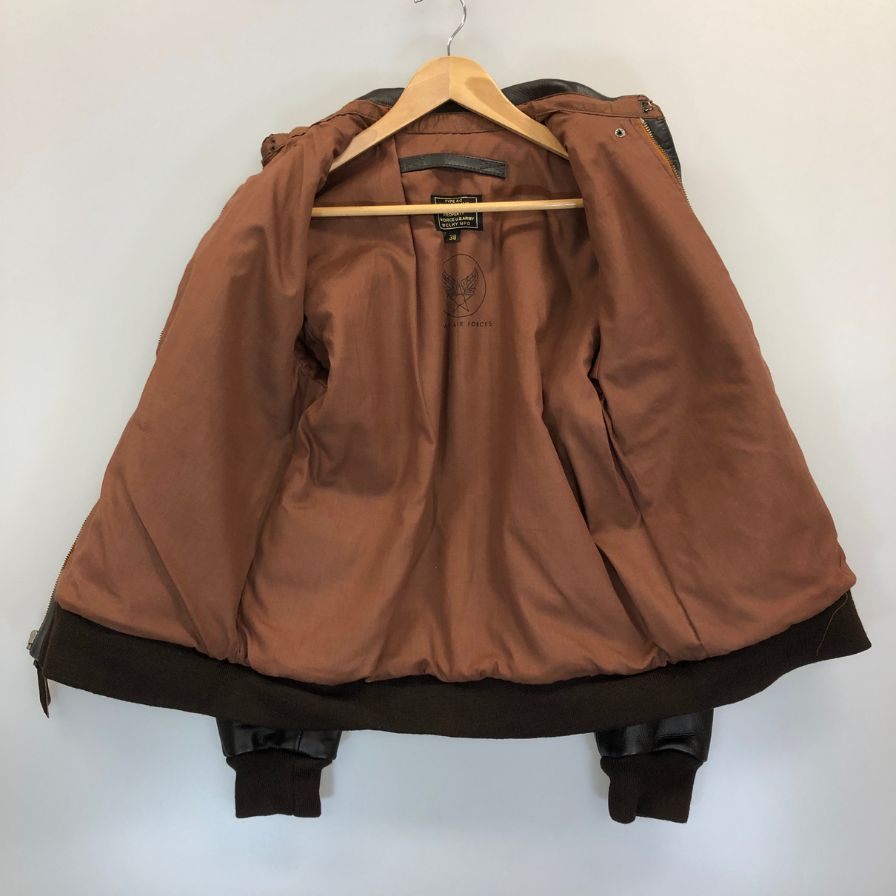 極美品◆YMCLKY MFG レザー ジャケット TYPE A-2 ホースハイド メンズ サイズ38 ブラウン 【AFG1】