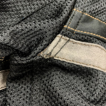 中古■ボンダッチ メッシュジャケット ワッペン 刺繍 ジップ メンズ ブラック サイズM Von Dutch 【AFB26】
