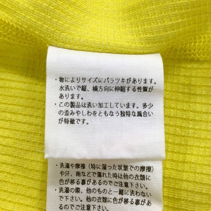 美品◆ブラームスルーツストック ショートスリーブ サーマル カットソー イエロー 半袖 Ｔシャツ 日本製 サイズ3 メンズ blurhms ROOTSTOCK MADE IN JAPAN 【AFB47】