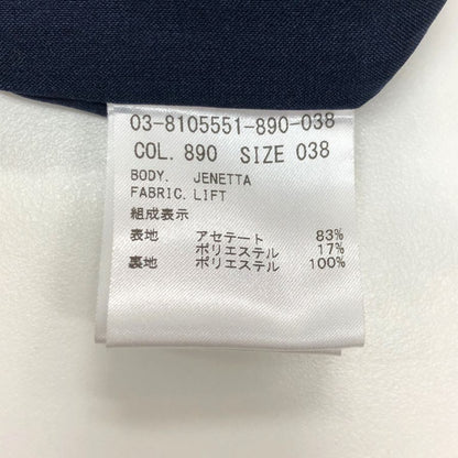 中古◆セオリー リュクス ワンピース バックジップ ネイビー サイズ38 レディース theory luxe 【AFB8】