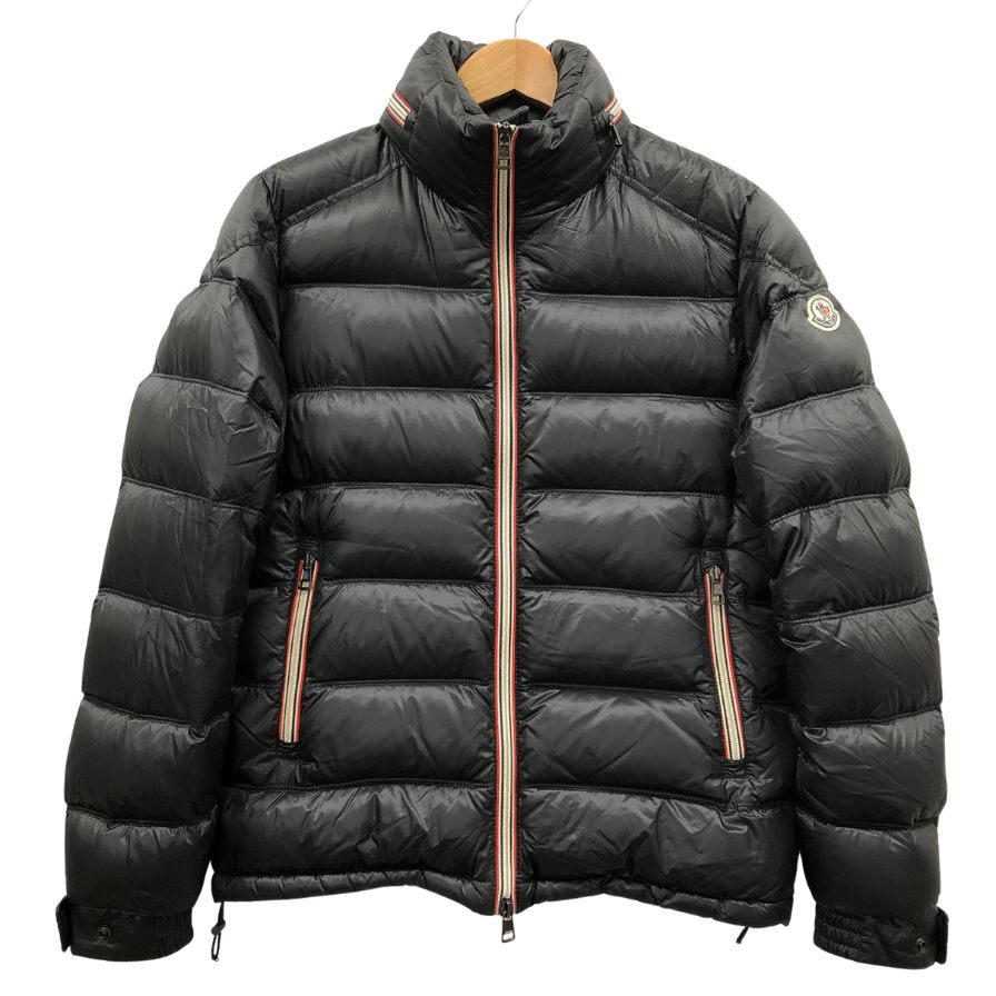 美品◆モンクレール ダウンジャケット ガストン ナイロン フェザー サイズ1 メンズ ブラック MONCLER GASTON GIUBBOTTO 【AFA9】