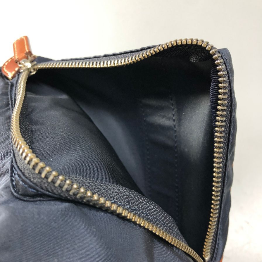 フェリージ ワンショルダーバッグ ネイビー ナイロン×レザー FELISI【AFE4】