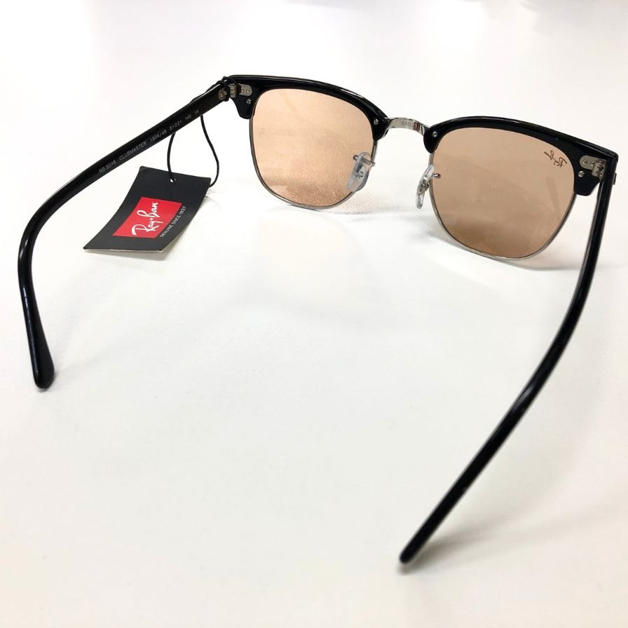 レイバン サングラス クラブマスター RB3016 メンズ ブラック 1354/4B 51□21 145 1N Ray-Ban CLUBMASTER【AFI18-2】