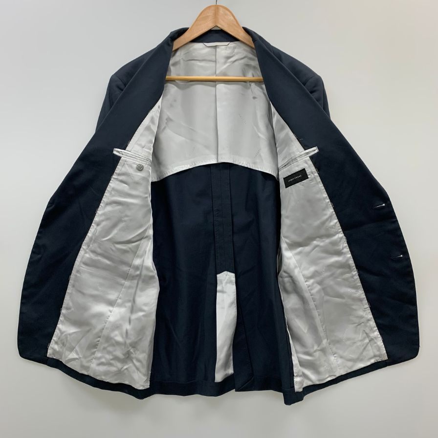 中古◆ジョセフ オム テーラード 2Bジャケット コットン オンワード樫山メンズ サイズ48 ダークネイビーJOSEPH HOMME 【AFB3】