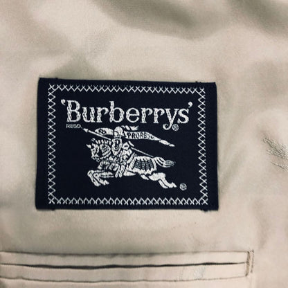 バーバリー ジャケット 90S 旧タグ ダブルブレスト ロゴ金ボタン ブラウン チェック メンズ サイズ175 Burberry【LA】