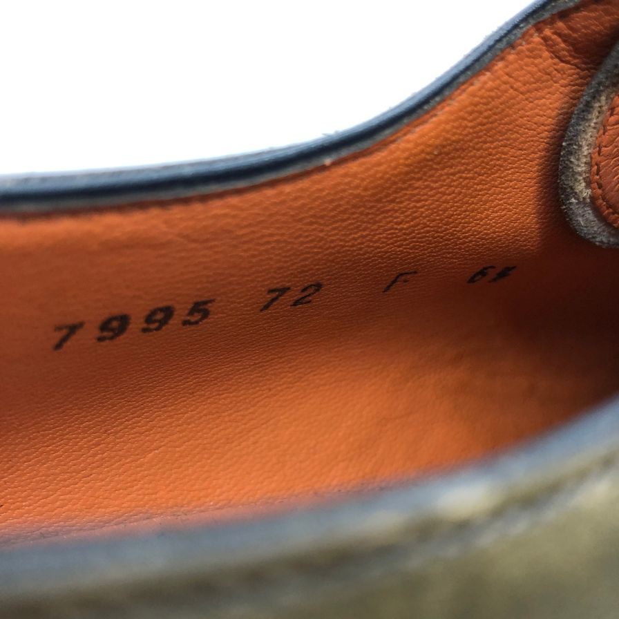 サントーニ レースアップ レザーシューズ ストレートチップ 7995 メンズ サイズ6.5 Santoni 約25.5cm【AFC47】