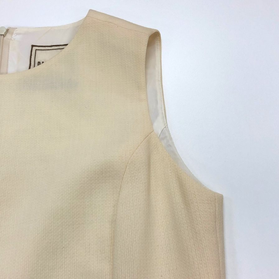中古◆デイジーリン フォー フォクシー  ワンピース  裾リボンあしらい 32456 レディース サイズ 38 ベージュ DAISY LIN for FOXEY 【AFB44】