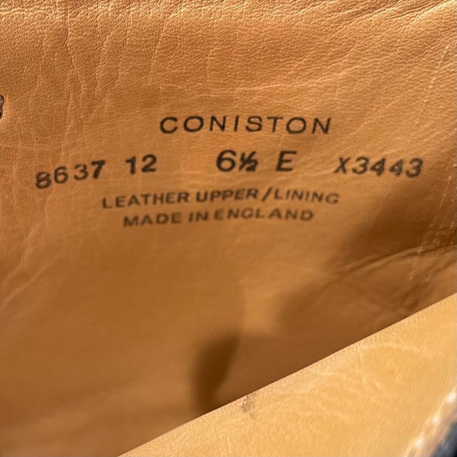 クロケット&ジョーンズ レザーブーツ ストレートチップ コニストン ブラック サイズUK6.5E CROCKETT&JONES CONISTON ブーツ 約25.5cm【LA】【中古】