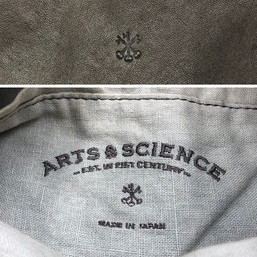 アーツアンドサイエンス レザー 鍵ロゴ ミニ トート バッグ レディース  ブラウン  ARTS&SCIENCE【AFE6】