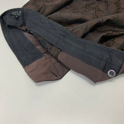 グッチ GG柄 スラックス レディース サイズ40 ブラウン  GUCCI 【AFB21】