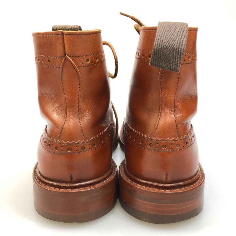 トリッカーズ M5634 ストウ カーフ メンズ ベージュ UK8.5  Tricker's ビジネスシューズ 約26.5cm【LA】【中古】