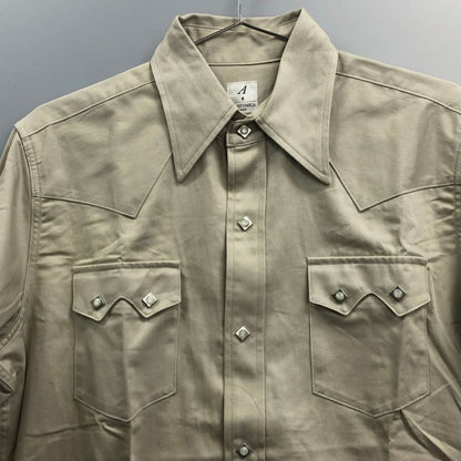 美品◆アナトミカ ハリソンシャツ ベージュ メンズ サイズＭ ANATOMICA 【AFB5】