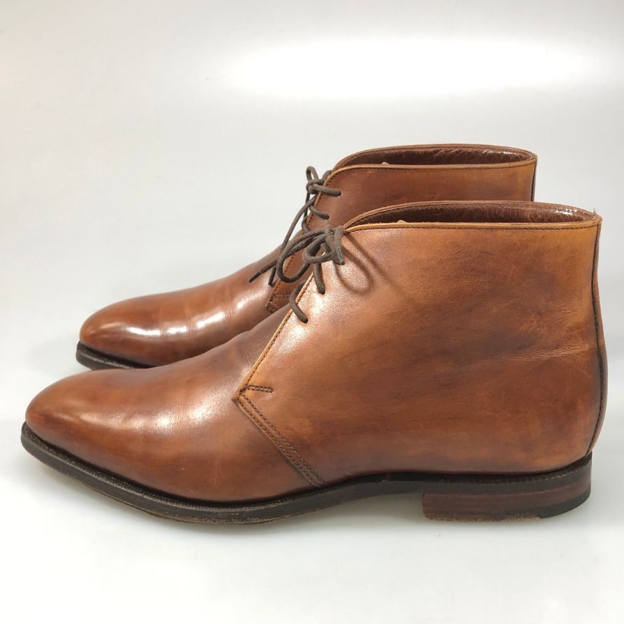 クロケット&ジョーンズ チャッカブーツ キャンベリー2 CAMBERLEY2 ブラウン メンズ UK7.5E CROCKETT&JONES 約26.5cm【AFC41】