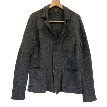 美品◆ジェームスパース ニット カーディガン  カシミヤ ウール ナイロン ボタン メンズ サイズ1 グレー系 JAMES PERSE 【AFF21】