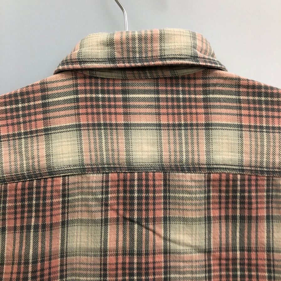 美品◆ダブルアールエル 長袖シャツ チェック 00S 1つ星タグ ピンク系 メンズ サイズ1 RRL 【AFB29】