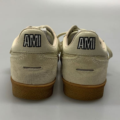 アミアレクサンドルマトゥッシ ローカットスニーカー ガムソール 刺繍 ホワイト メンズ サイズ40 AMI Alexandre Mattiussi 約25.0cm【AFD4】