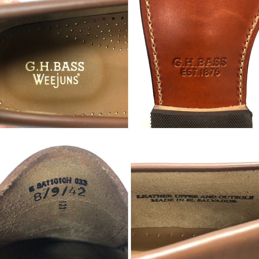 ジーエイチバス ローファー ウィージャンズ ラーソン モカ サイズ8 メンズ ブラウン系 G.H.Bass&Co. WEEJUNS LARSON ローファー 約26.0cm【LA】【中古】