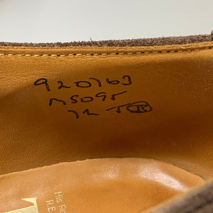 トリッカーズ レザーシューズ M5095 ウィングチップ スエード ダークブラウン サイズUK7.5 Tricker`s 約26.0cm【AFD4】