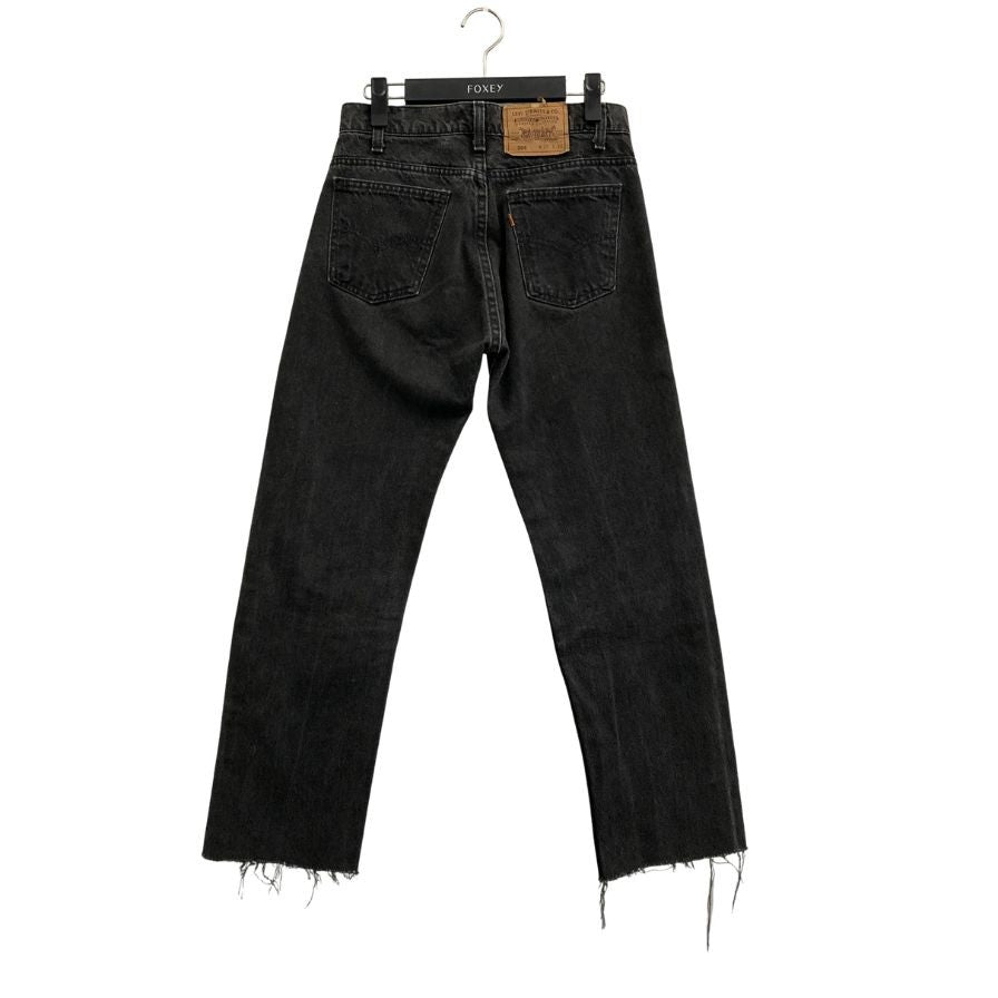 リーバイス デニム 506 STUDENT 90S ボタン裏554 USA製 ブラック レディース W27 L30 LEVI’S 【AFB20】