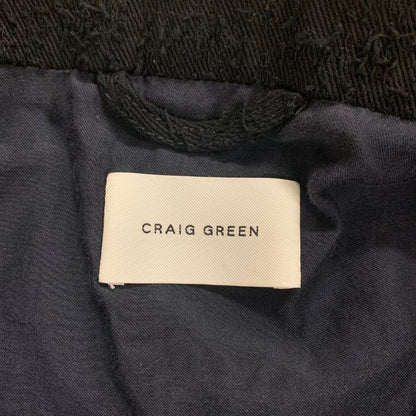 極美品◆クレイググリーン タオルジャケット メンズ サイズM ブラック CRAIG GREEN 【AFA14】