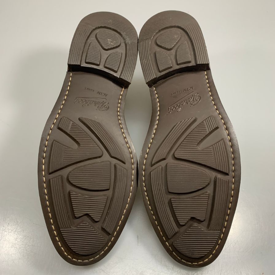 パラブーツ レザーシューズ Uチップ ルソー マロン メンズ ブラウン サイズUK6.5 PARABOOT ROUSSEAU ビジネスシューズ 約25.5cm【LA】【中古】