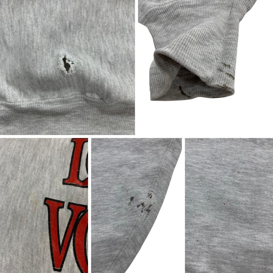 美品◆チャンピオン リバースウィーブ スウェット LOUISVILLE VOLLEYBALL メンズ サイズXL グレー champion REVERSE WEAVE 【AFB43】