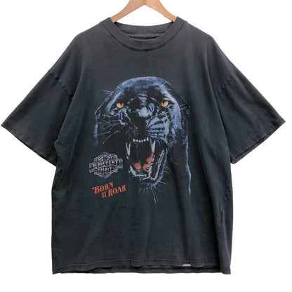 中古◆リプレゼント 半袖Tシャツ プリント BORN TO ROAR グレー系 メンズ サイズXL REPRESENT 【AFB36】