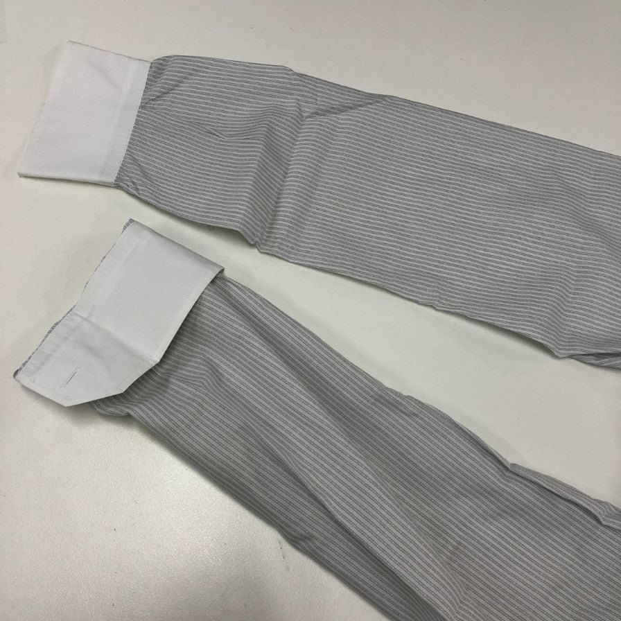 美品◆ドルチェ&ガッバーナ D&G BRAD 長袖シャツ ストライプ ホワイト メンズ サイズ41 DOLCE & GABBANA 【AFB38】
