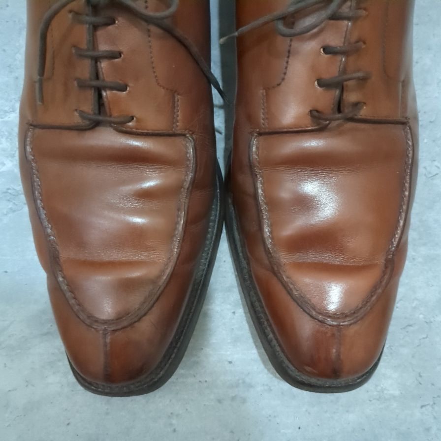 クロケット＆ジョーンズ ビチェスター Uチップ  カーフ ブラウン サイズUK7.5D CROCKETT&JONES ビジネスシューズ 約26.0cm【LA】【中古】