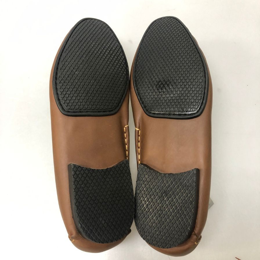 レノマ レザーシューズ スリッポン デッキシューズ メンズ 27cm ブラウン renoma 約27.0cm【AFD3】