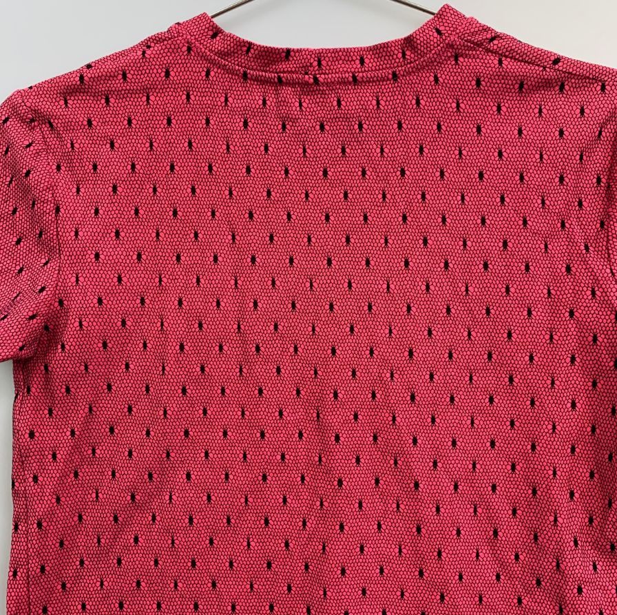 極美品◆レッドヴァレンティノ Tシャツ ドット柄レース レディース サイズXS ピンク RED VALETINO 【AFB36】