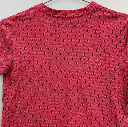 極美品◆レッドヴァレンティノ Tシャツ ドット柄レース レディース サイズXS ピンク RED VALETINO 【AFB36】